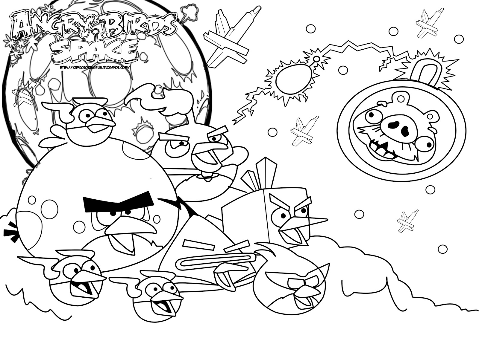 Download Angry Birds Space - Best Coloring Pages | Minister Coloring