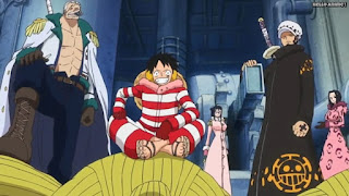 ワンピースアニメ パンクハザード編 603話 ルフィ トラファルガー・ロー スモーカー | ONE PIECE Episode 603