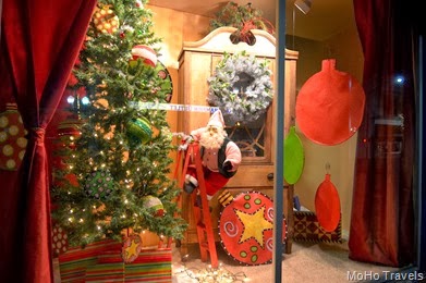 Shop windows in downtown Grants Pass