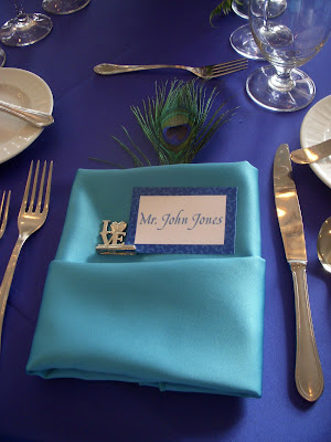 royal blue wedding centerpieces