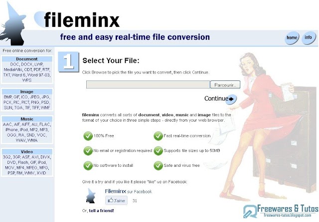 Fileminx : un service en ligne pratique pour convertir toutes sortes de documents