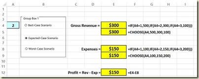 Form Controls in Excel - Option Box