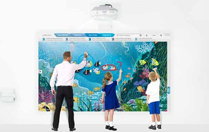 Epson touch-enabled interactive projector