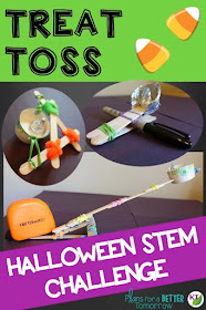 Halloween STEM Challenge: Treat Toss is an engaging, collaborative, hands-on activity in which students design a device to toss candy to trick-or-treaters at a distance.