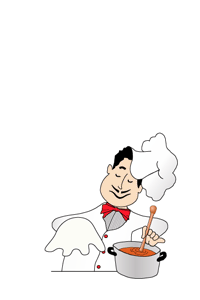 Cocineros en acción