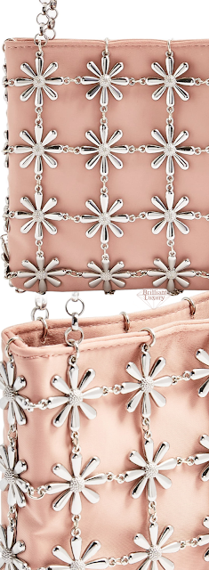 ♦Shopbop pink daisy cage shoulder bag #bags #brilliantluxury