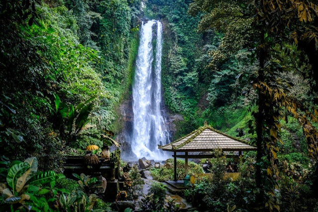 ギットギットの滝 : バリ島で最も高い滝の 1 つ