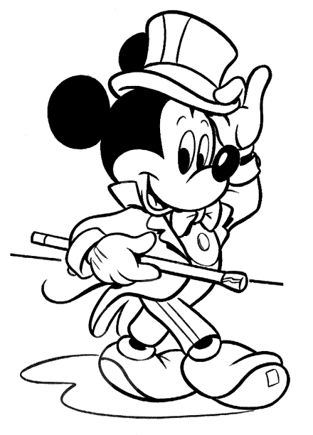 Mickey Mouse Coloring Pages