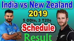  India tour of newzeland ,2019 match schedule, and live cricket score board