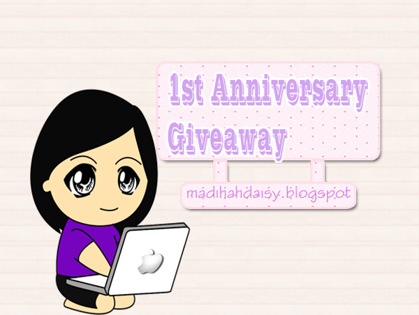 http://madihahdaisy.blogspot.com/2014/01/1st-anniversary-giveaway-by-madihah.html