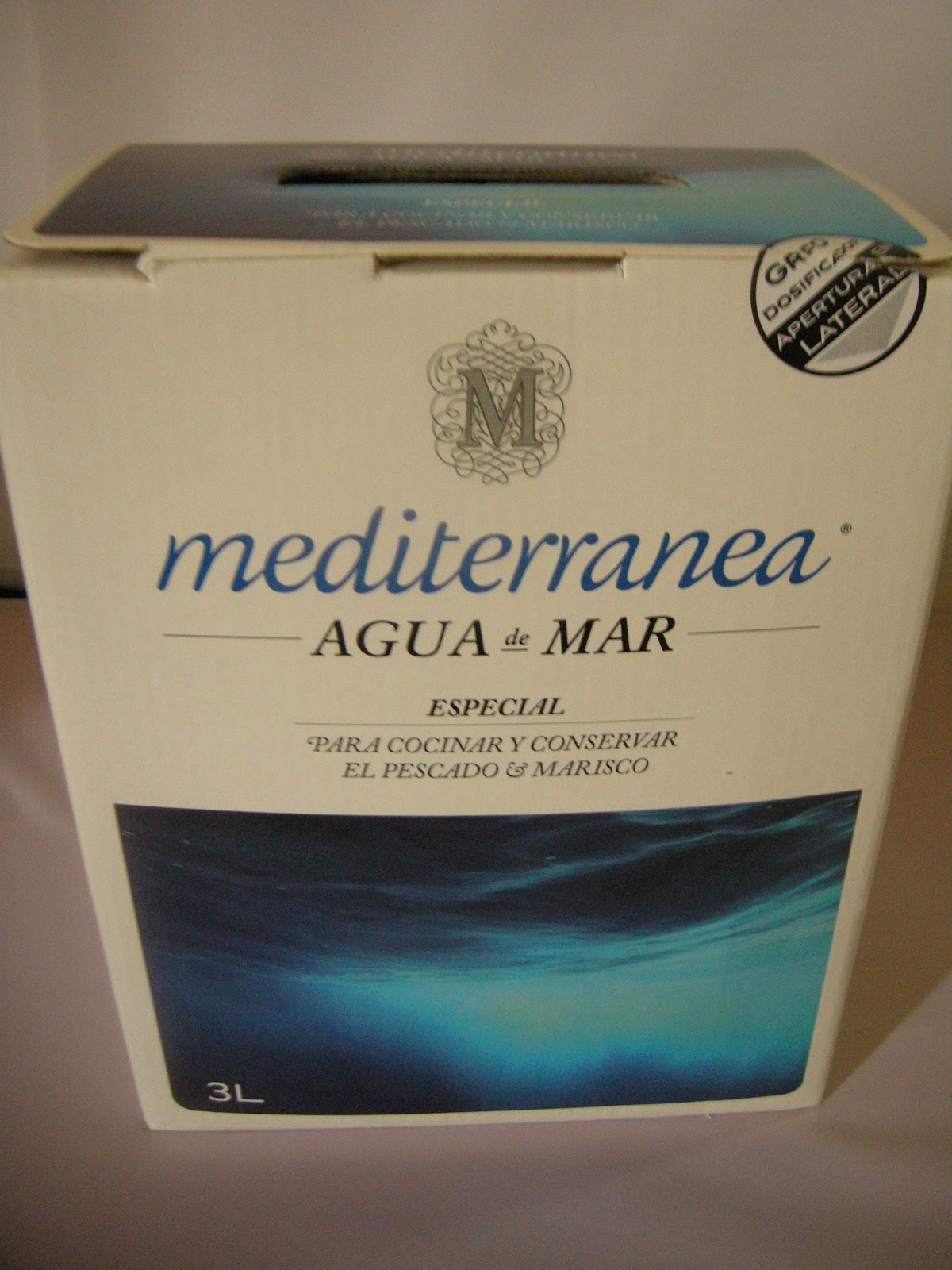 agua de mar embotellada aldi