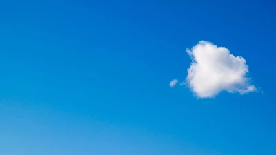 Papel de Parede Nuvem no Céu Azul para Celular