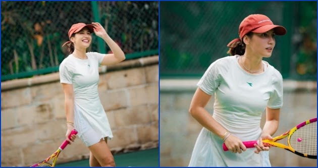 7 Potret Pevita Pearce Kembali Aktif Lagi Main Tenis, Kecantikannya Terpancar Banget!