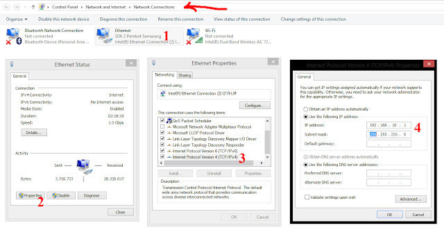 cara konfigurasi ip address pada windows 10