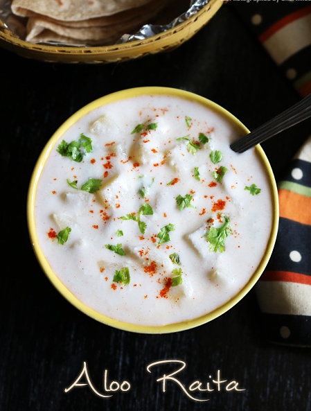 aloo raita recipe with  step by step with photos and video