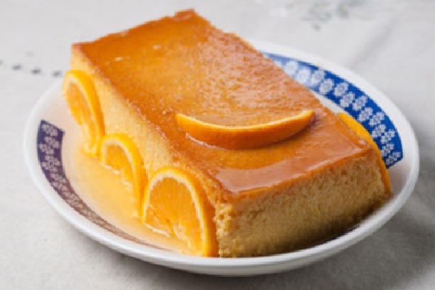 Flan de naranja