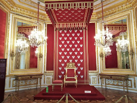 sala del trono nel castello reale di varsavia