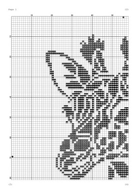 Giraffe cross stitch pattern