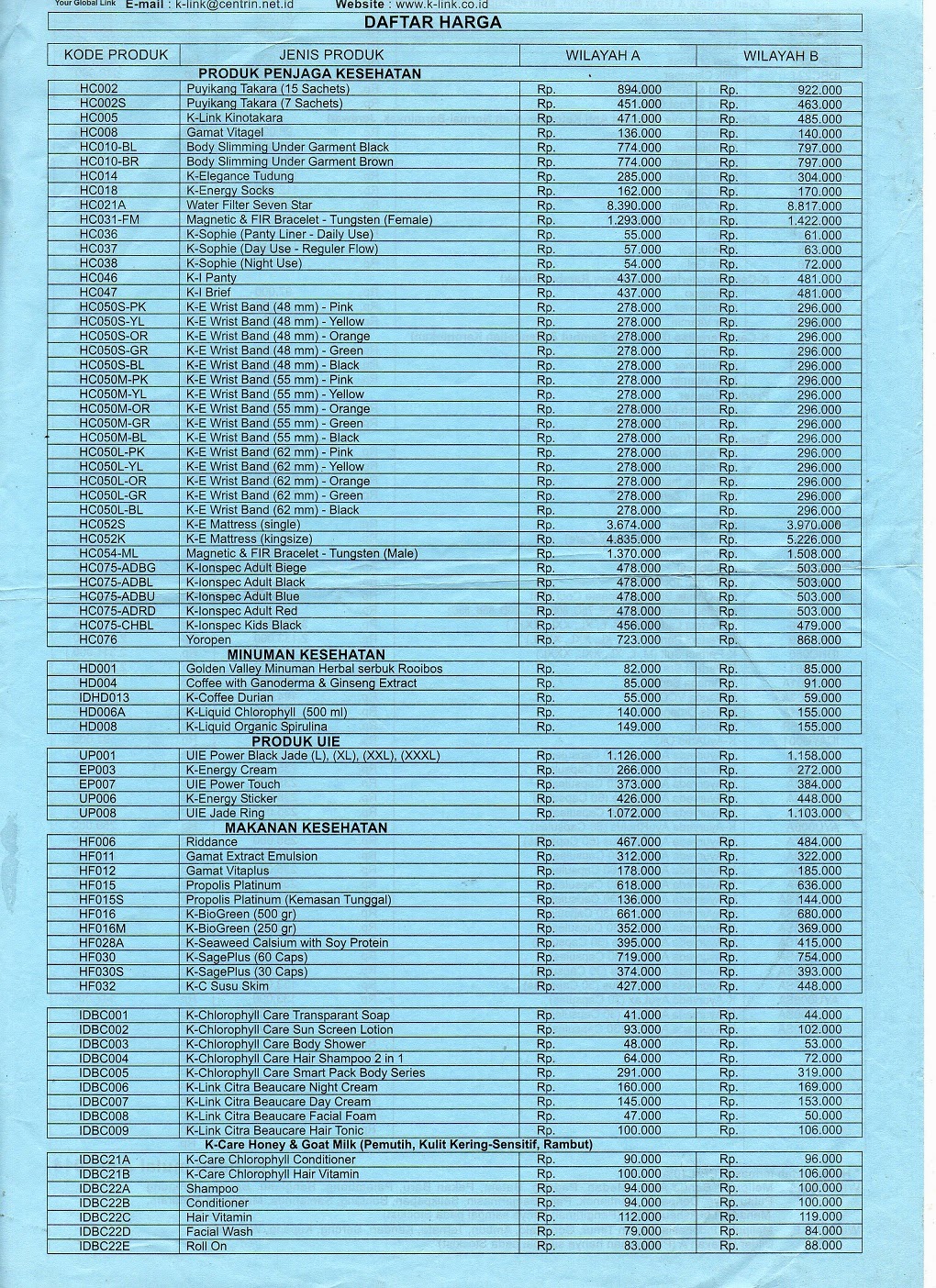 Daftar harga terbaru 2015 situs harga barang dan jasa 