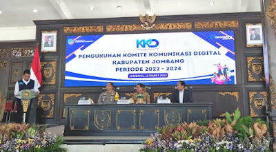 Pengurus Komite Komunikasi Digital Kabupaten Jombang Dikukuhkan