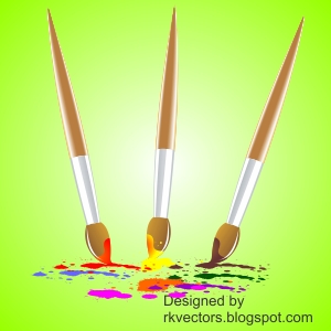Vector Colourful Paint Brush