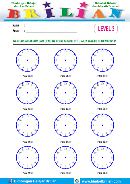  Selamat berkunjung di website  Lembar Latihan Soal Menggambar Jarum Jam Yang Bisa Dicetak - 