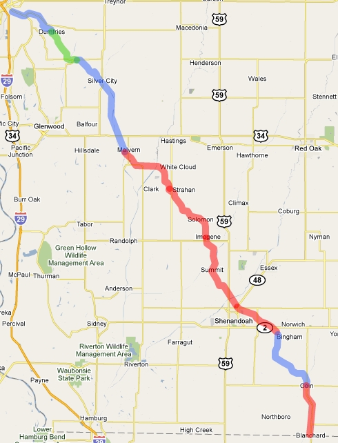 Homer S Travels Hiking Iowa Wabash Trace Nature Trail Mineola To Dumfries