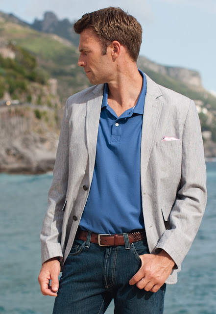 Brook Taverner Swallow jacket cotton linen semi-structured