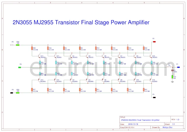 2N3055 and MJ2955 about adding 8 set transistor