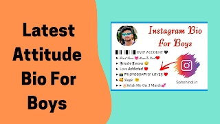 50+ Instagram Attitude Bios For Boys 2023