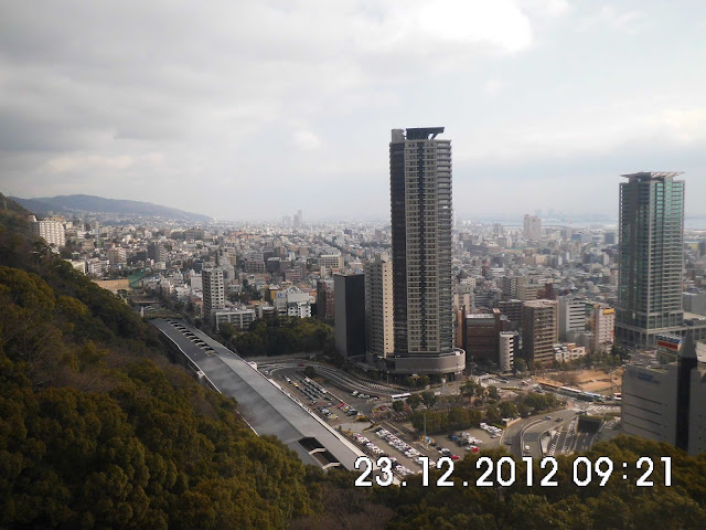 Suasana Ropeaway di Kobe Nunobiki Herb Gardens & Ropeway