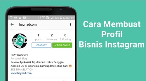 Cara Membuat Akun Profil Bisnis Instagram