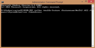 Enter the command in the command prompt