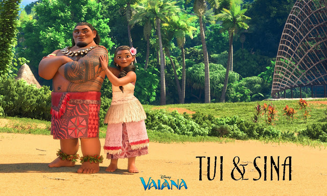 Los padres de Vaiana de la película de Disney