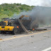 Quadrilha fortemente armada explode carro-forte na BR-110, em Petrolândia, no Sertão de Pernambuco