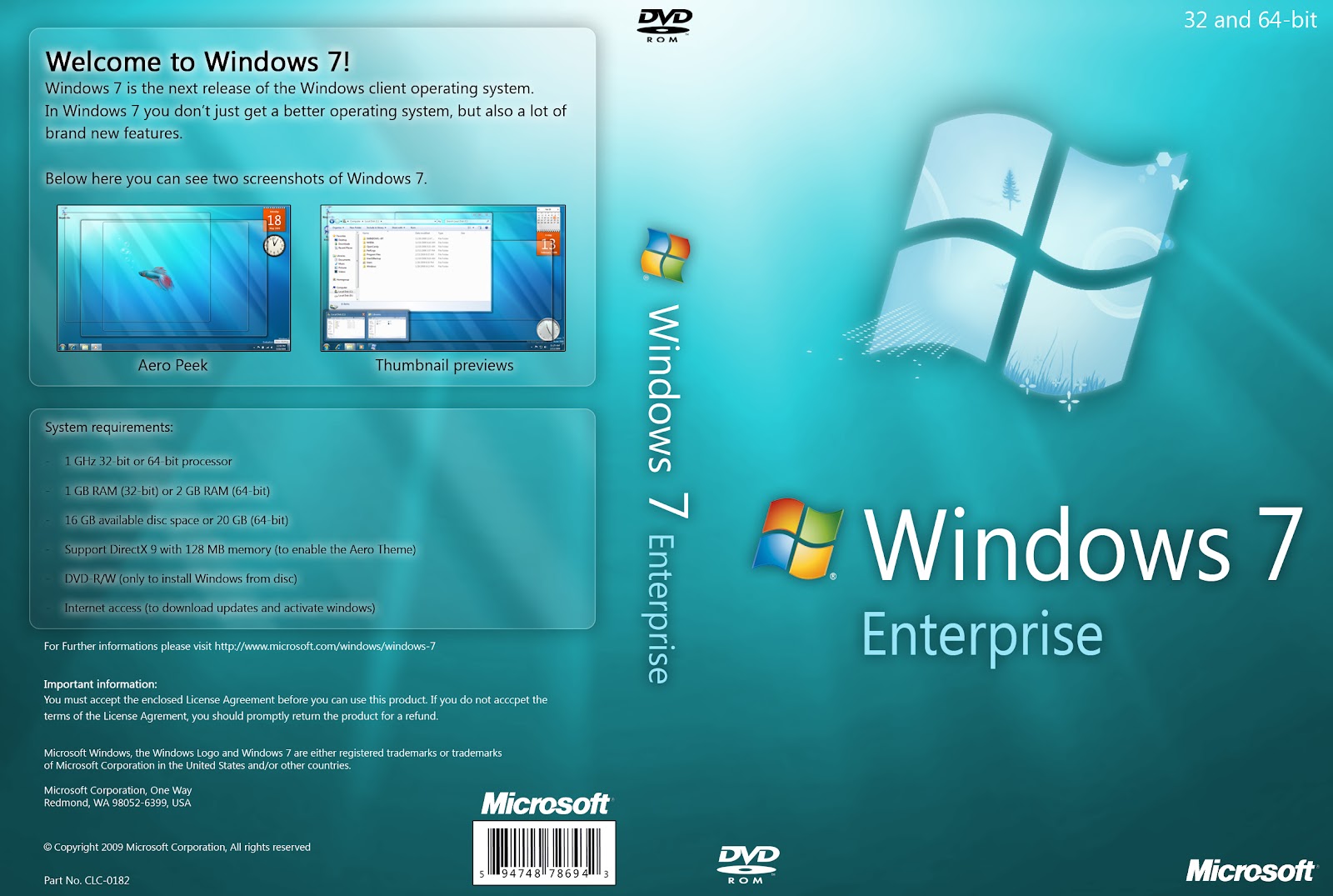 Free Download Windows 7 Enterprise 32 | 64 Bit Software or ...