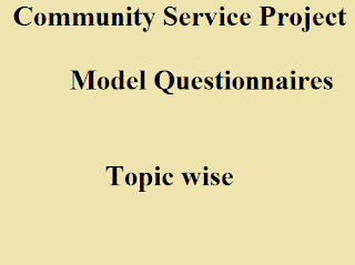Community Service Project Questions