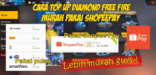 Cara Top Up Diamond Free Fire Di Codashop Pakai ShopeePay