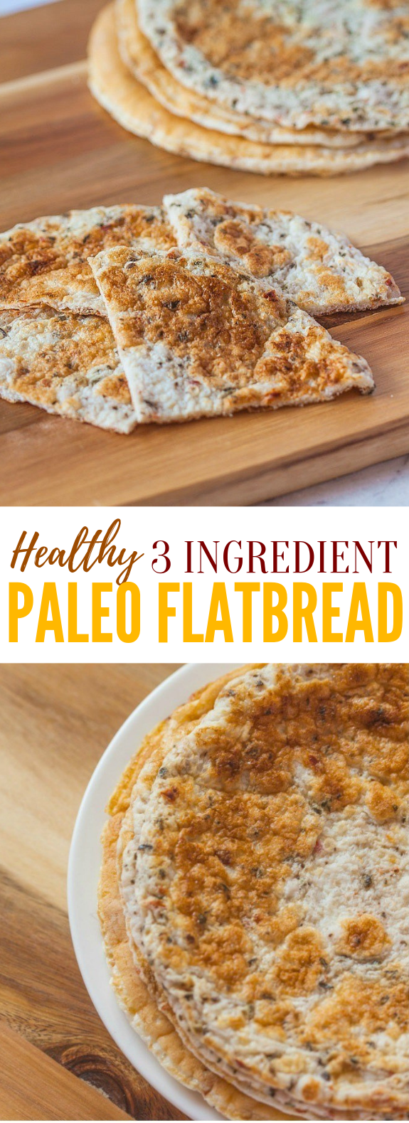 3 INGREDIENT PALEO FLATBREAD #diet #sandwiches