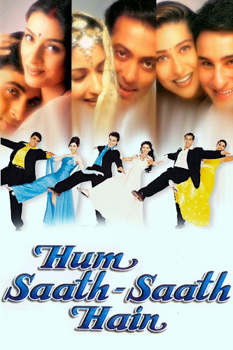 Poster Of Bollywood Movie Hum Saath Saath Hain 1999 Full Movie Free Download 300MB HDRip 480P Watch Online