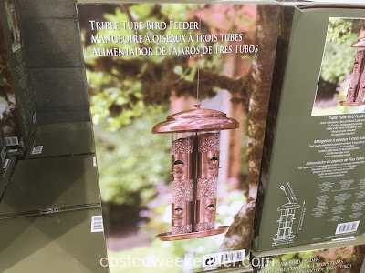 Attract many birds to your backyard with the Triple Tube Bird Feeder