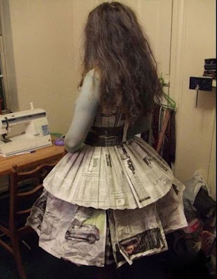 newspaper dress