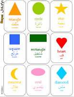 Arabic Shape Names Flashcards