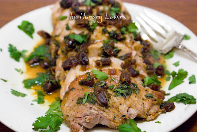 Pork Tenderloin with Date and Cilantro Relish