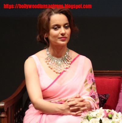 Kangana Ranaut in pink saree