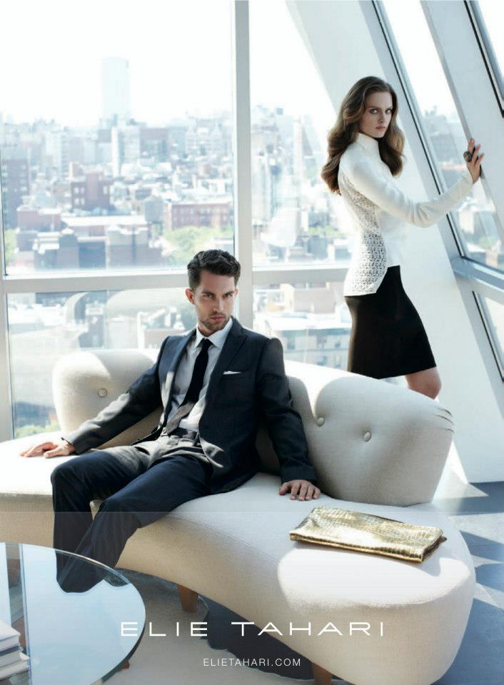 Tobias Sorensen & Zuzana Gregorova — Elie Tahari Fall Winter 2012 campaign 