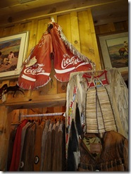 Western Rodeo Coca Cola leather pants.