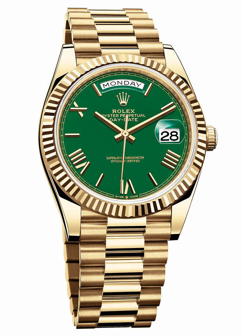 Forvirret Politik koste Welcome to RolexMagazine.com...Home of Jake's Rolex World  Magazine..Optimized for iPad and iPhone: New Release 2022: Day-Date 40 With  Green Matte Dial