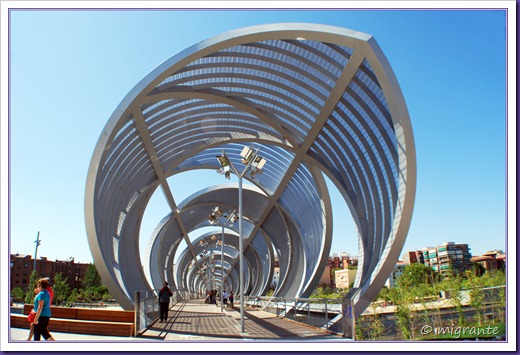 puente monumental de arganzuela - sector parque desde plaza mirador