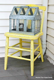 a sweet chair for the porch for spring